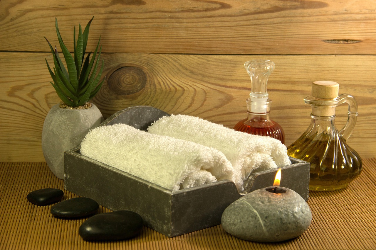 A calm treatment space with soft light