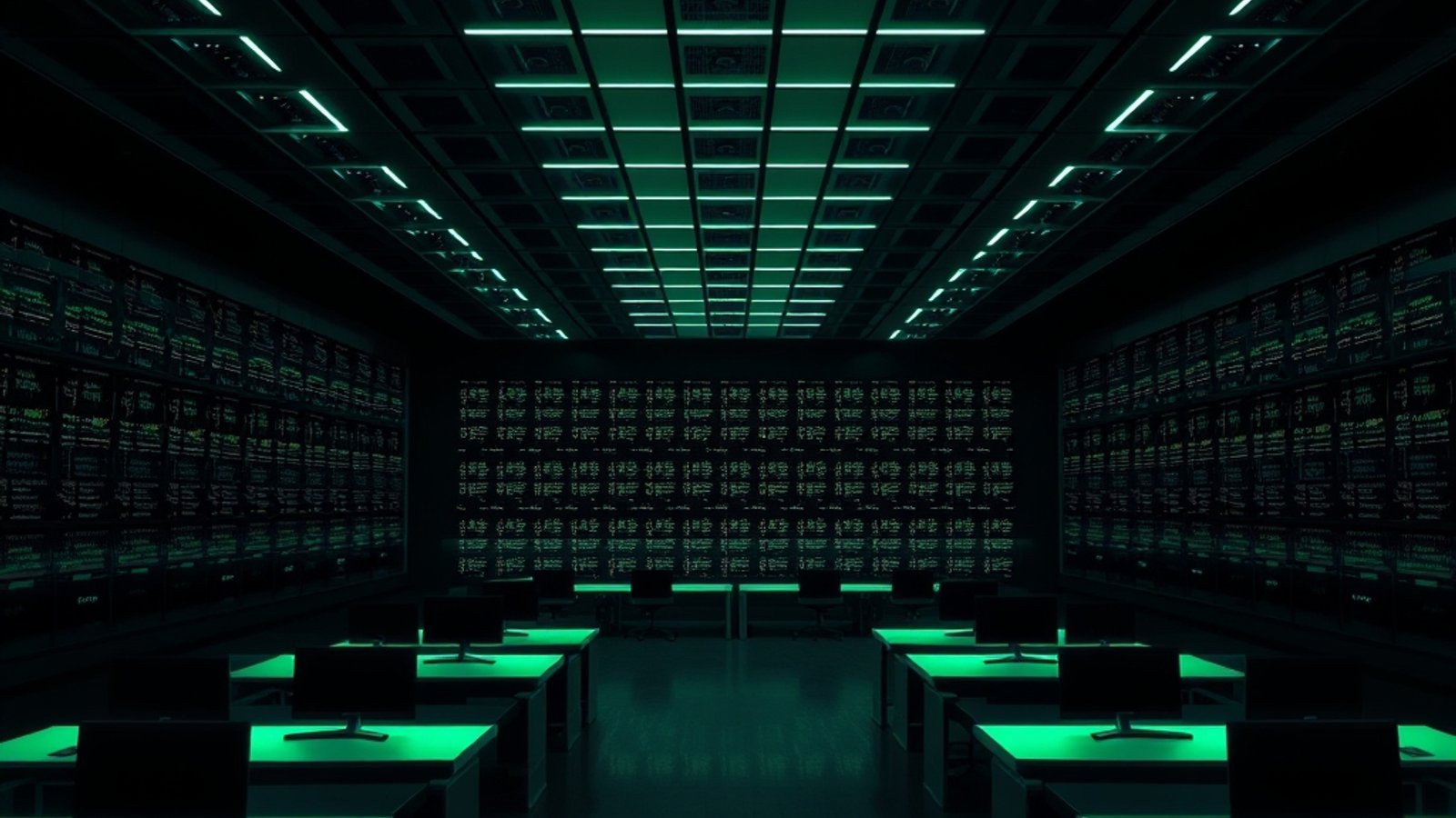 A dark operations dashboard
